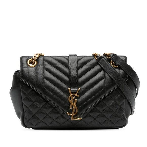 Pre Loved saint laurent Women Black Shoulder Bag - Picture 1 of 8